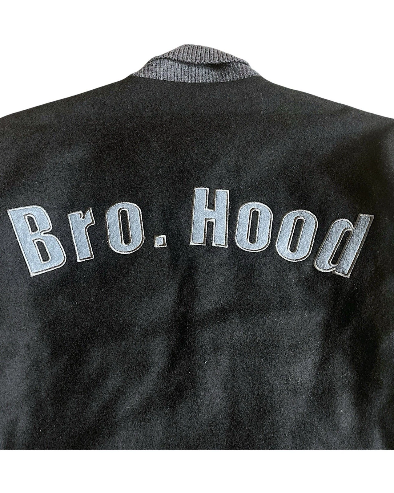 A BATHING APE (BAPE) Bape x Quartiere 2001 Bro. Giacca di lana trapuntata con cappuccio taglia L A scimmia da bagno blu navy