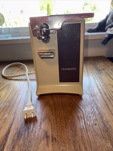 Vintage Stanmates Electric Can Opener + knife Sharpener, Bottle Opener. Tested!