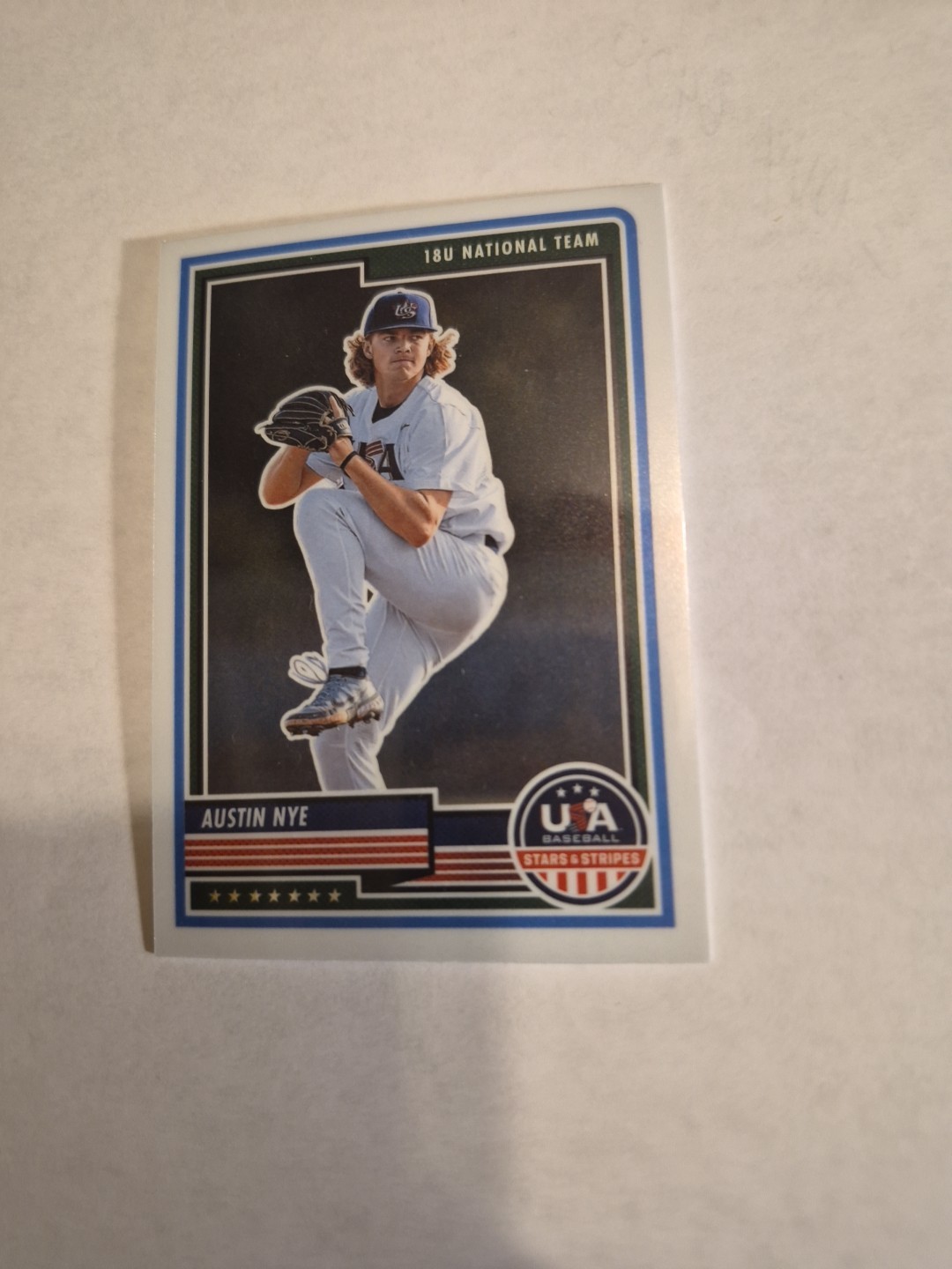 AUSTIN NYE 2023 PANINI USA BASEBALL STARS& STRIPES 18U NATIONAL TEAM #13