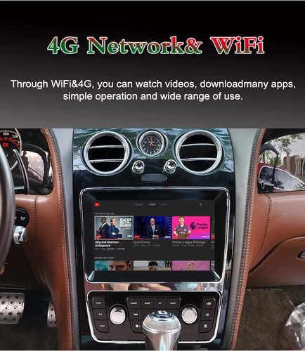 9" For Bentley Flying Spur Continental GT 05-12 CarPlay GPS 4+64GB Stereo Radio - Foto 8 di 22
