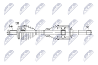 NTY NPW-LR-055 Antriebswelle Hinten Links FüR Land Rover