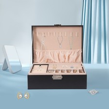 Schmuckschatulle Schmuckkasten Schmuckkoffer Schmuckkästchen Ring-Aufbewahrung