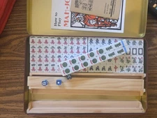 Travel Sized Mahjong Set 174 Tiles In Metal Box