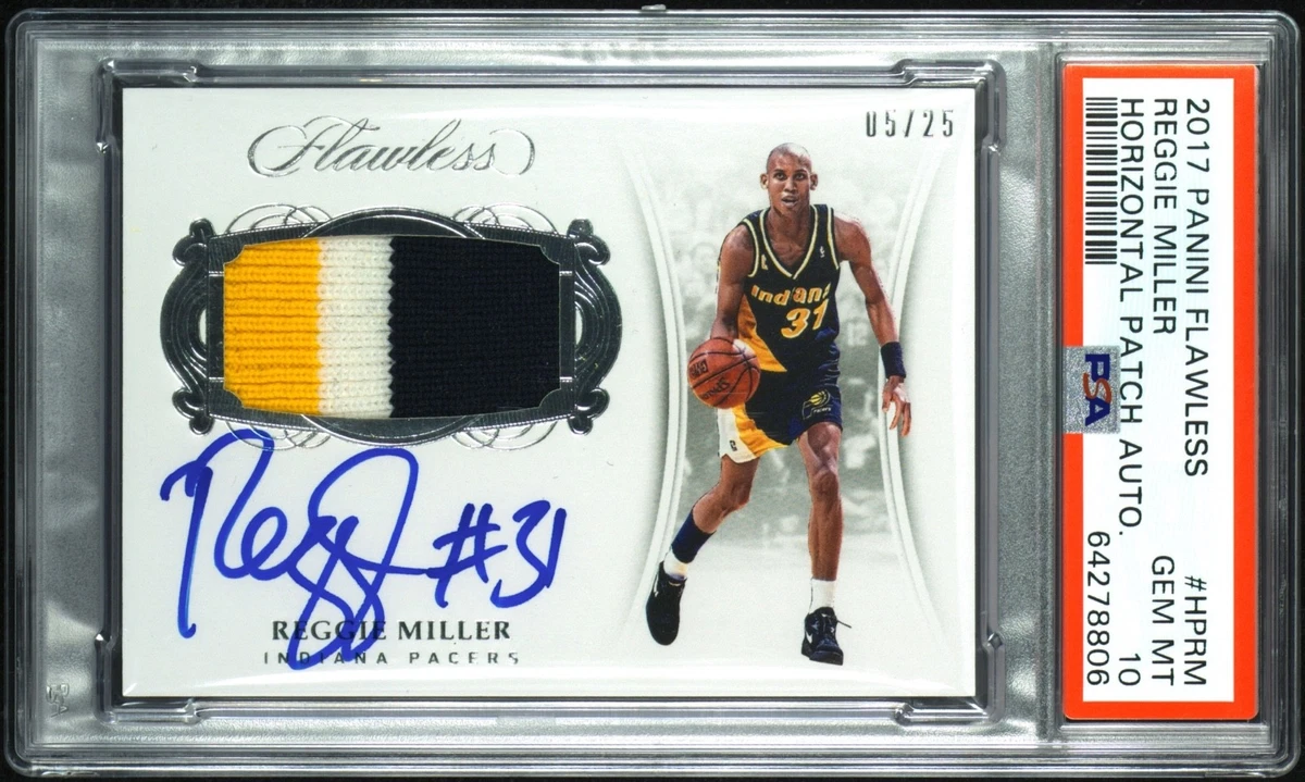 Reggie Miller Basketball Autographed Sports Trading Cards 