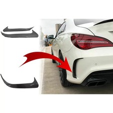 Hecksto&szlig;f&auml;ngerklappen Seitenfinnen Flips f&uuml;r Mercedes CLA W117 2014-2018 Carbon