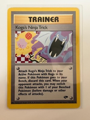 Koga's Ninja Trick 115/132 Uncommon Gym Challenge Pokemon Unlimited LP