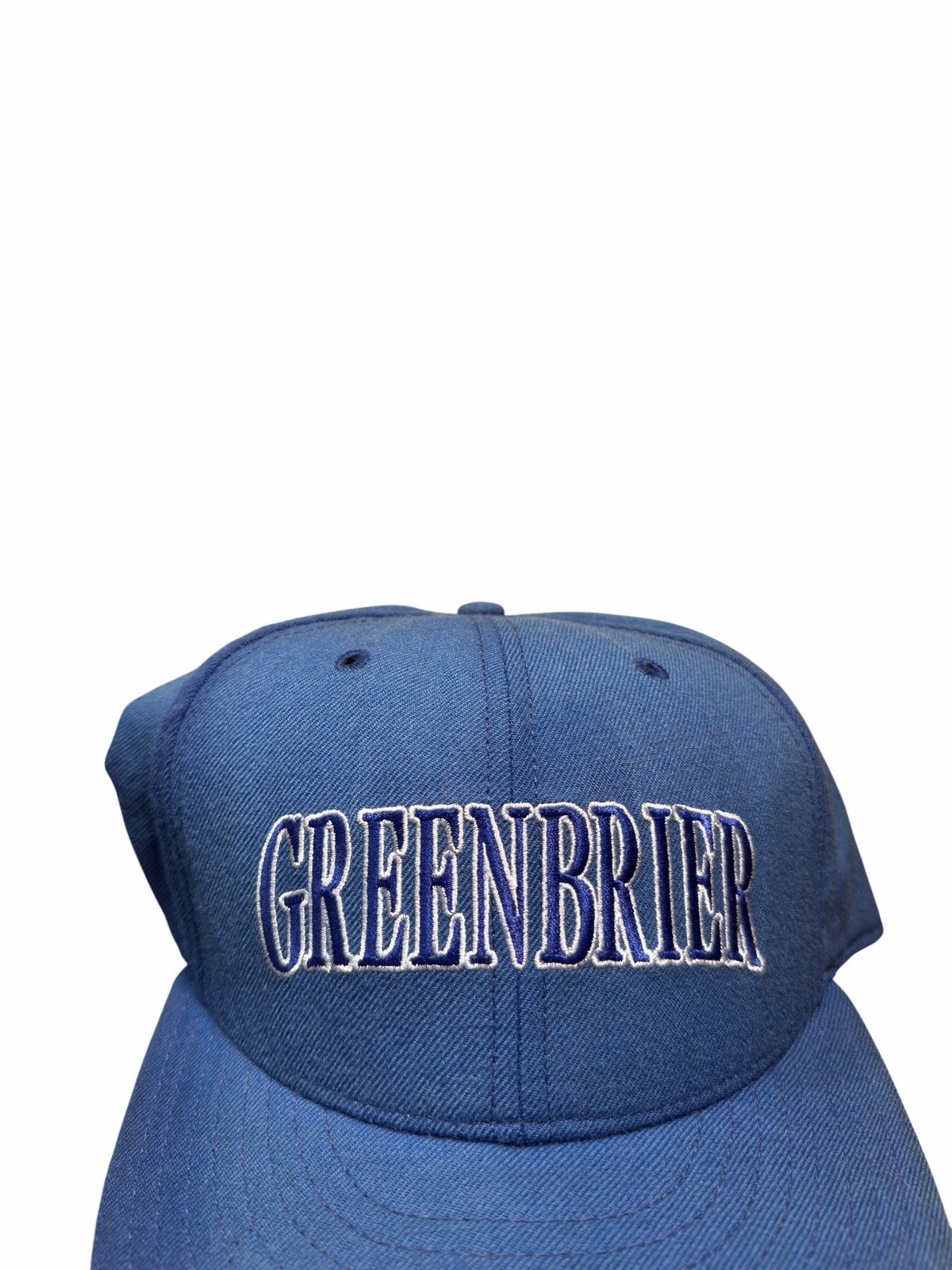 Vintage The Greenbrier Golf Club New Era Fitted Cap - Size 7 3/8 • Rare VTG