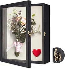 Flower Shadow Box Display Case 11x14 Glass