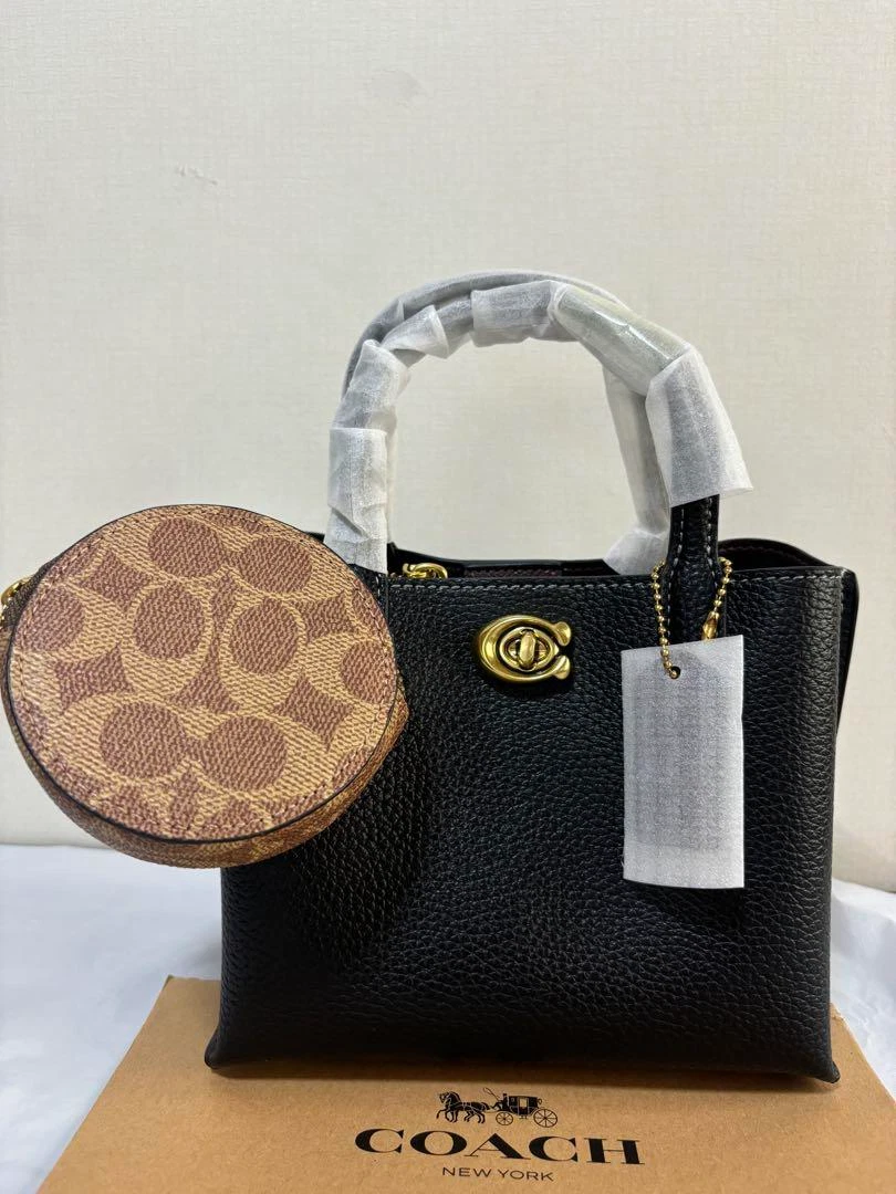 Borsa Coach Willow Tote Bag 18 con marsupio nera multi CW549 outlet nuovo articolo dal Giappone