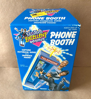 Vintage 1991 Kenner Bill & Ted's Excellent Adventure Phone Booth NOS SEALED