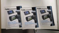 3pk Vivitar Universal LCD Screen Protectors 5" Screen Heavy Duty VIV-SS-45 NEW