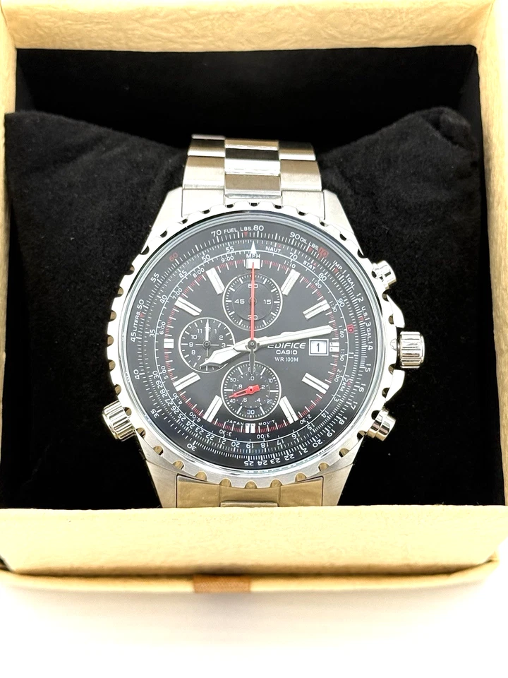 Casio EF527D-1AV, Reloj Edifice, Cronógrafo, Fecha, 100 Metros, Estuche 50MM - ¡Nuevo! Foto 4 de 4