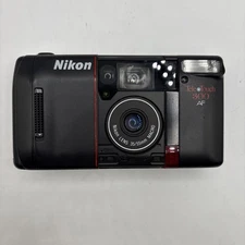 Nikon Tele Touch 300 AF 35mm Point & Shoot Camera Untested
