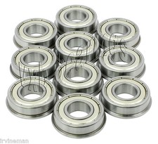 Lot 10 Flanged Ball Bearings 6x12 mm w/Flange 6mm /12mm