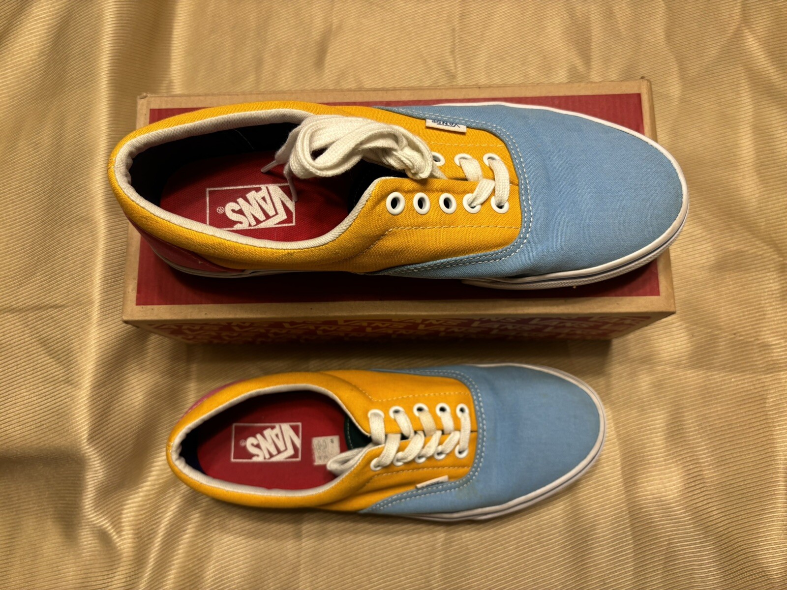 Vans Shoes Skate Era Multicolor Bright Block Blue-Yellow-Pink Size