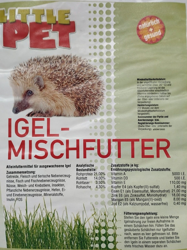 Igelmischfutter Igelfutter mit Mehlwürmer natürlich + gesund 1 Kg - Bild 3 von 4