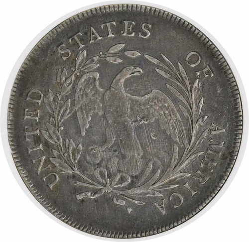 1796 Bust Silver Dollar Small Letters VF30 ANACS - Picture 4 of 4