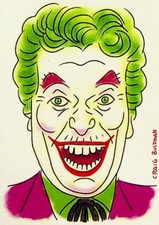 CRAIG BOLDMAN Signed Batman 1966 Hand Colored & Inked Sketch Card 3.5x2.5 ART