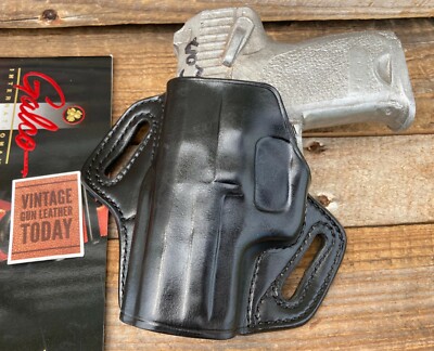GALCO Black Leather Concealable Black Leather OWB Holster For