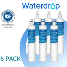 Waterdrop Refrigerator Water Filter, Replacement for GE® RPWFE (With Chip), 6