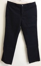 Gap Kids Boy's SIze 18 Husky Cotton Pant Flat Front Khakis True Navy