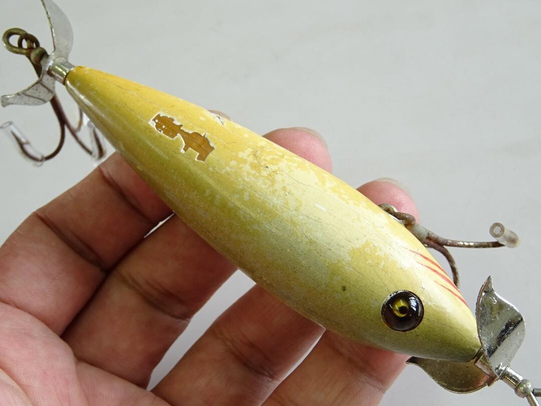 HEDDON No.300 Fishing Lure 4 inches/ 28g Old 1910 Vintage HEDDON No.300 Fishing Lure 4 inches/ 28g Old 1910 Vintage