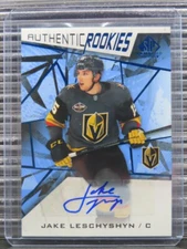 2021-22 SP Game Used Jake Leschyshyn Authentic Rookies Blue Rookie Auto RC #166