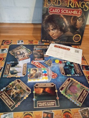 AQUARIUS Lord of the Rings Card Scramble Board Game- Family Game Night