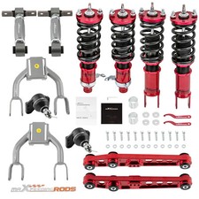 Coilovers + Lower Control Arm Front Upper Rear Camber Kit For Honda Civic 92-95