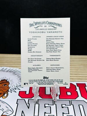 2024 Topps Allen & Ginter - Chrome Yoshinobu Yamamoto #201 Mini