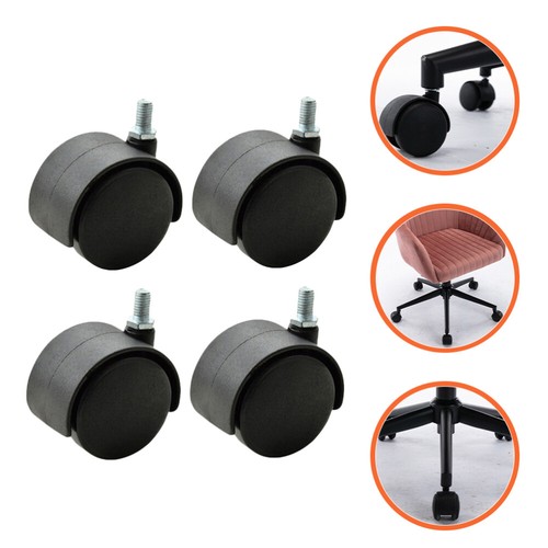 4 Pcs Swivel Casters Office Gaming Chair Wheels Replacement Heavy Duty - Picture 5 of 11