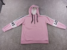 No Boundaries Teens Sweater XXL 19 Pink Hoodie Cotton Blend Hood Lined