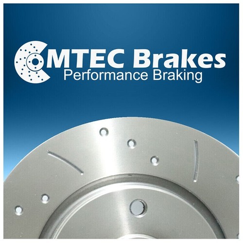 Dacia Duster 1.3 TCe 1.5 Blue dCi 1.6 SCe 18- Front Brake Discs Drilled Grooved - Picture 5 of 5