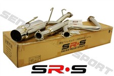 Srs Full T-304 Stainless Steel Catback Exhaust For 92-96 Honda Prelude H22 Si