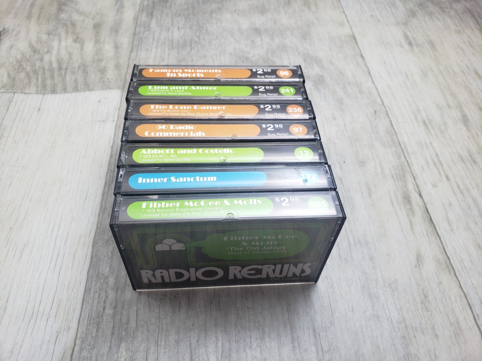 Radio Reruns RADIO RERUNS CASSETTE TAPE LOT OF 7 - INNER SANCTUM LONE RANGER LUM AND ...