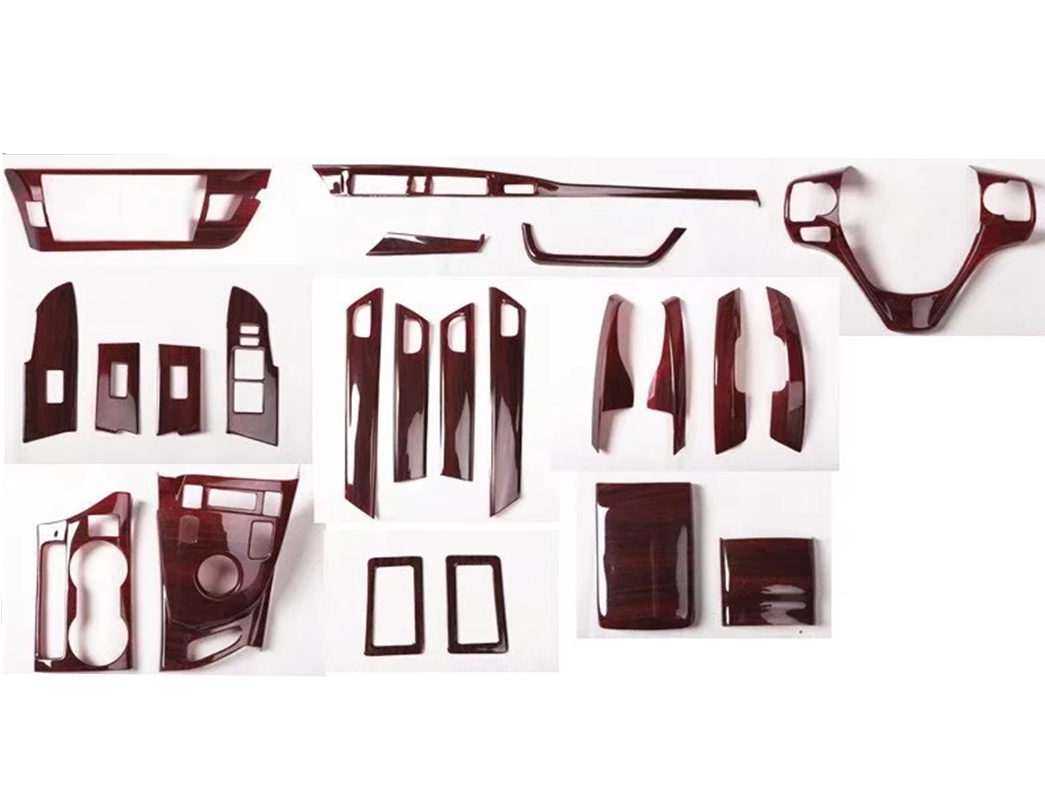 23PCS Peach wood grain Car Interior Kit Cover Trim For Toyota Corolla
