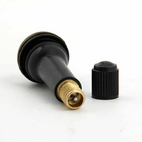 100PCS TR414 Snap-In Tire Valve Stems Medium Black Rubber Valve TR 414/ - Picture 5 of 5