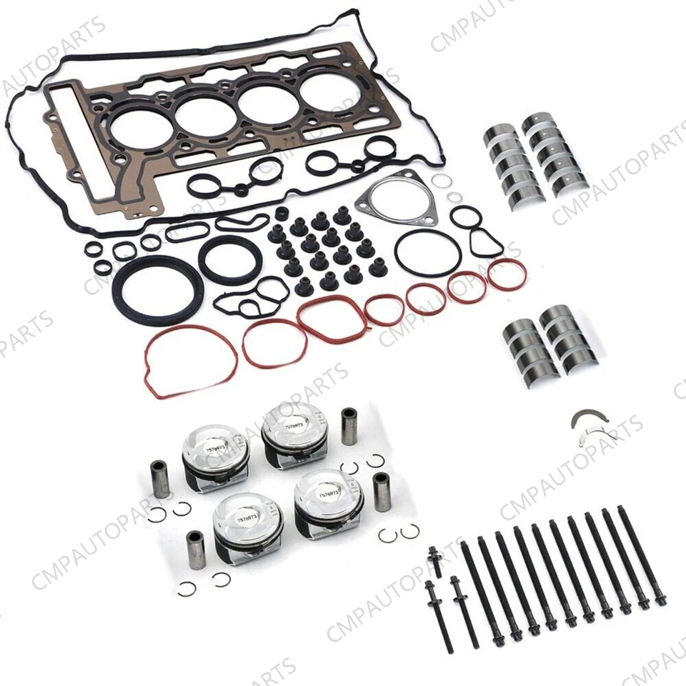 N14B16 Engine Pistons Gasket Bearings Kit For Mini Cooper S JCW R55 R56 R57 1.6T — 第 3/4 张图片