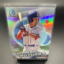 2021 Bowman Chrome Baseball #FMF-15 Blaze Jordan 40-Man Futures Boston Red Sox