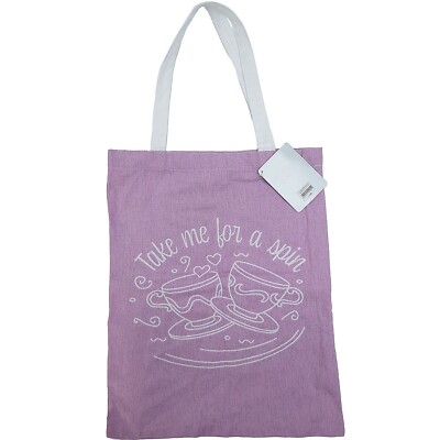 Disneyland Paris Take Me For A Spin Canvas Beuteltasche Tasche drehende Teetassen Disney Park