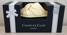 Charter Club 100165737 Women Sz S 5-6 Pineapple Cream Slip-On Twisted Slippers