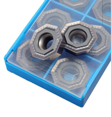 10pcs ODMT060508TN L30 Octagonal 90° Milling Cutter Carbide Insert Face milling
