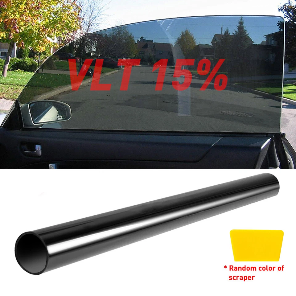 Película enrollable de ventana de tinte sin cortar 3M 15 % 20" x 10 pies coche hogar oficina vidrio VLT x Foto 2 de 4