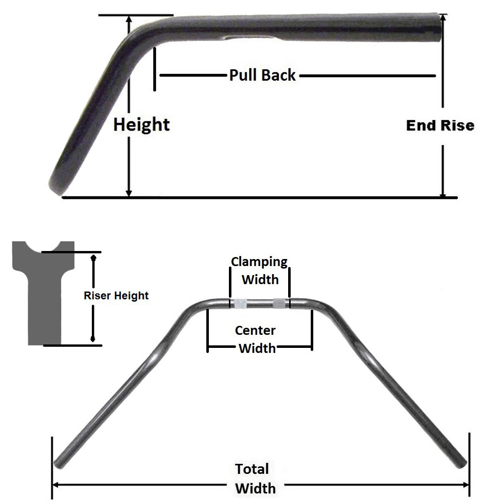 Kit De Manillar Cromado Precableado Para Harley Softail (1996-2006) - 16" Estrecho
