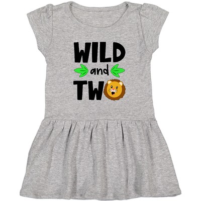 Inktastic Wild And Two Cute Lion Birthday Toddler Dress Birthdays Second Cub Old