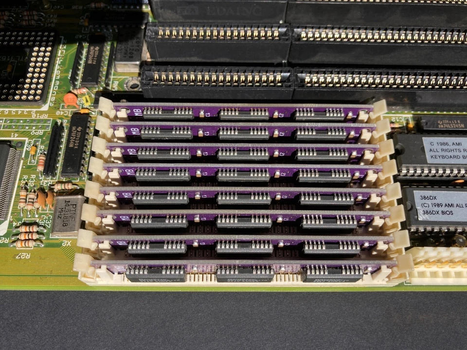 4pcs PurpleRAM new 4MB kit (4x1MB) 70ns parity 30pin SIMM low profile memory - Image 4 of 4