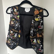 Looney Tunes Vintage 1994 Halloween Cartoon Character Vest Size M Bugs Taz Daffy