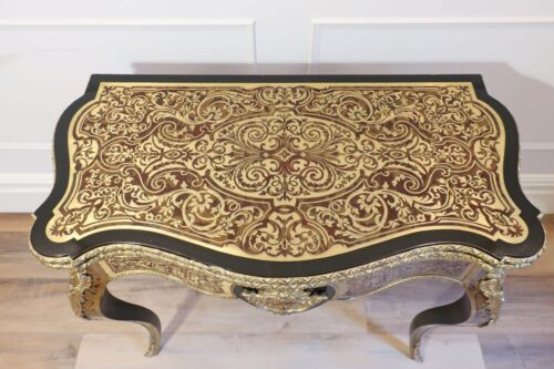 Antique Boulle Side Table and Games Louis XV Style by Maison Millet Restored - Picture 2 of 19