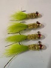 hand tied crappie jigs 1/16