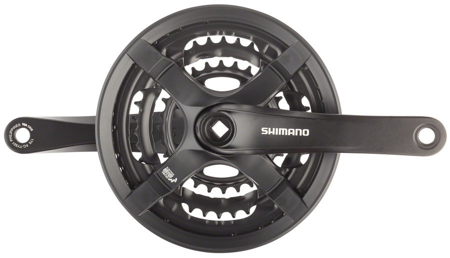Shimano Tourney FC-TY501 Crankset 175mm 6/7/8-Speed 48/38/28t Riveted